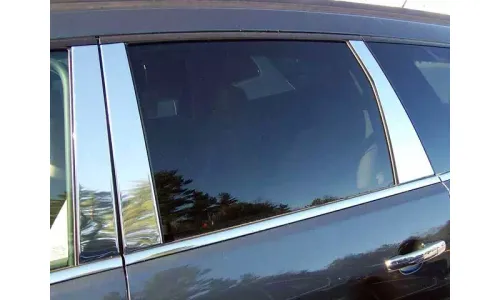 Накладки стоек дверей из нержавеющей стали 6 шт отделка окон QAA для Chevy Traverse 2009–2017 — фото 1