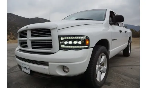 Фары светодиодные Alpha-Black Nova для Dodge Ram 1500 2002–2005, AlphaRex — фото 2