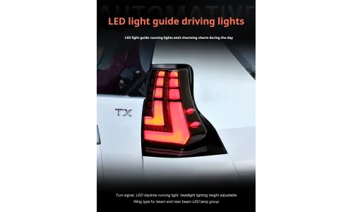Задние LED-фонари динамический поворотник для Toyota Prado / Lexus GX460 (2010-2021), комплект, комплект, FT Carlight Carlight — фото 5