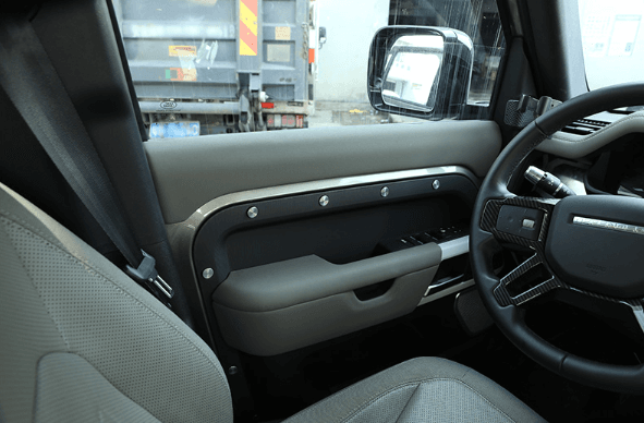 Заглушки болтов дверей Land Rover Defender, серебристый — фото 3