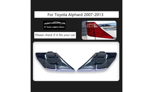 Задние LED-фонари динамический поворотник для Toyota Vellfire/Alphard (2007-2013), комплект, комплект, FT Carlight Carlight — фото 1