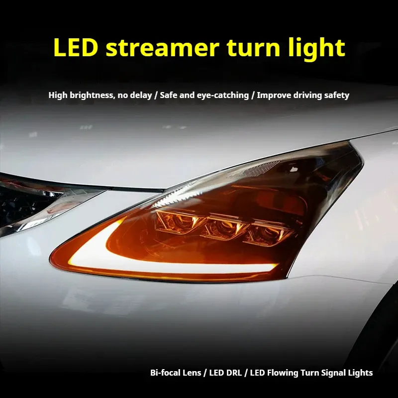 Фары передние LED с ходовыми огнями для Nissan Tiida (2011-2015), комплект, комплект, FT Carlight Carlight — фото 3