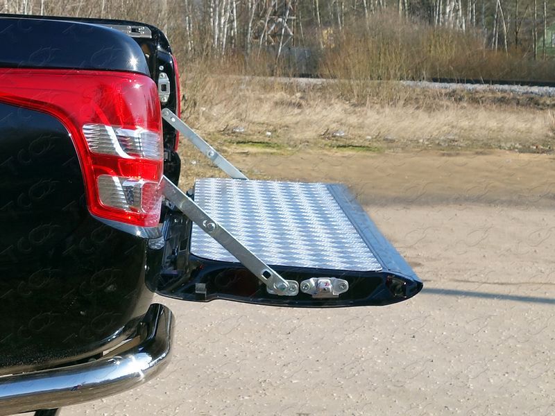 Защитный вкладыш в кузов Mitsubishi L200 2019-, борт, алюминиевый, ТСС — фото 1