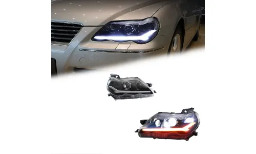 Фары передние LED с ходовыми огнями для Toyota Reiz Mark X (2005-2009), комплект, комплект, FT Carlight Carlight — фото 1