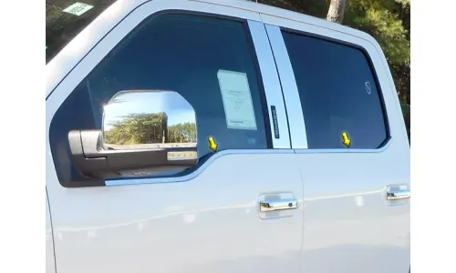 Нержавеющая хромированная подоконника отделкой 4шт. для FORD F150 экипаж 2015-2020 | WS55316 — фото 1