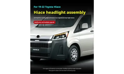 Фары Full LED проектор ДХО для Toyota Hiace 300 (2019-2022), комплект, комплект, FT Carlight Carlight — фото 4