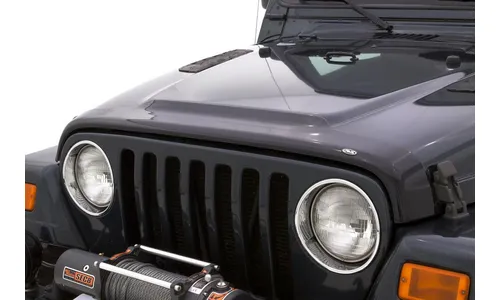 Дефлектор капота AVS для 1997-2006 Jeep Wrangler, накладка Aeroskin,
дымчатый — фото 1