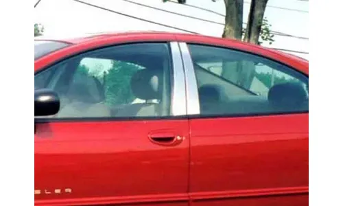 Накладки стоек дверей из нержавеющей стали 4 шт отделка двери QAA для Chrysler 300M 1999-2004 — фото 1