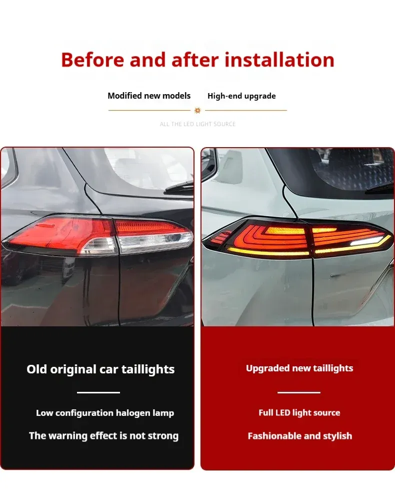 Задние LED-фонари динамический поворотник для Toyota Corolla Cross (2020-2024), комплект, комплект, FT Carlight Carlight — фото 7
