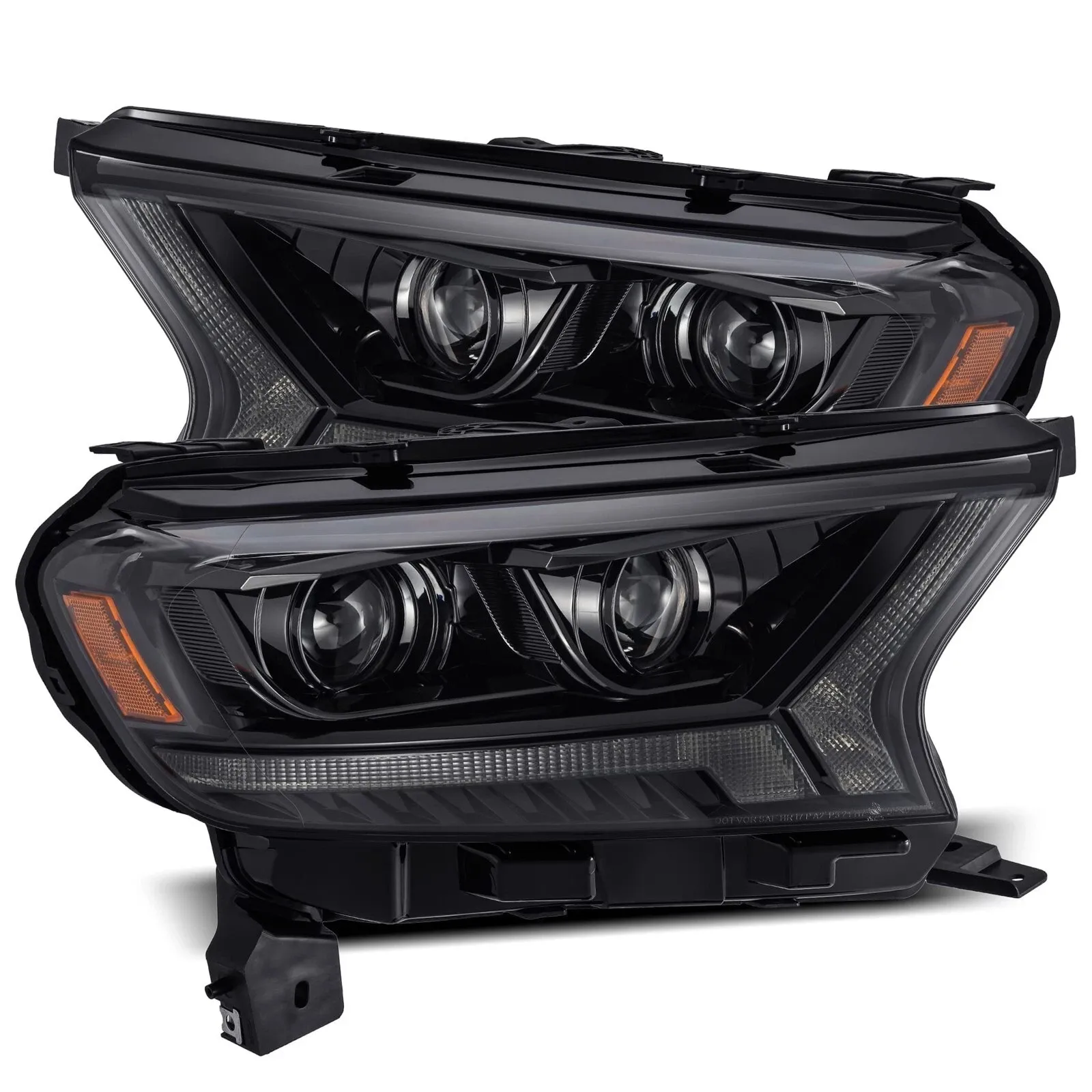 Фары проекторные Alpha-Black Pro для Ford Ranger XL/XLT 2019–2023, AlphaRex — фото 2