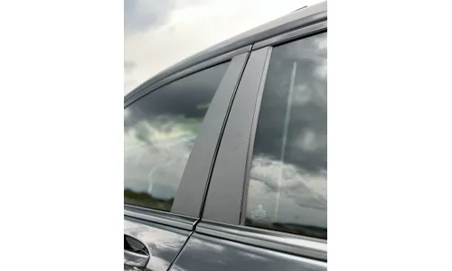 Накладки на стойки двери, черные матовые 6 шт. для Mercedes S-класса 2014-2020 — фото 1