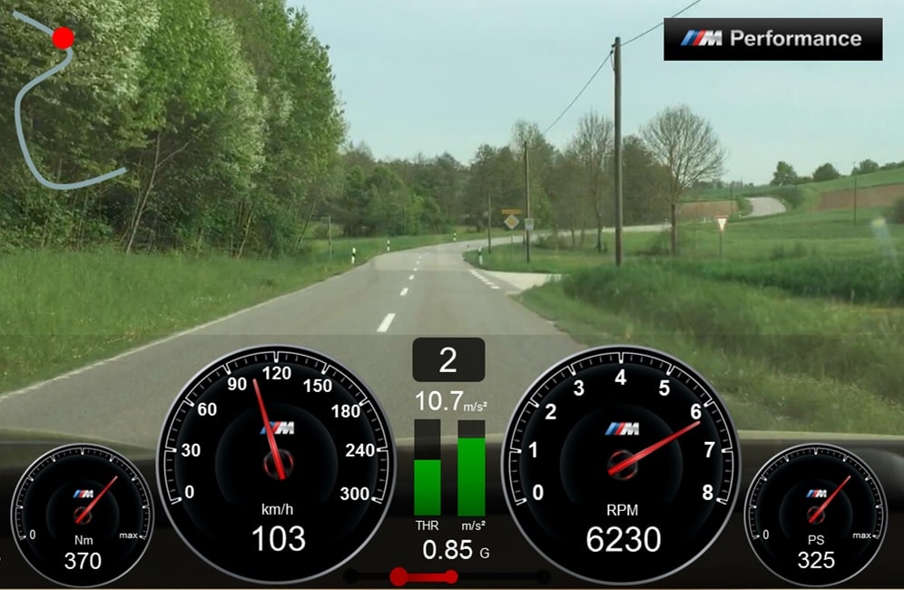 Система анализа вождения M Performance Drive Analyser для iOS и Android BMW, оригинал — фото 1