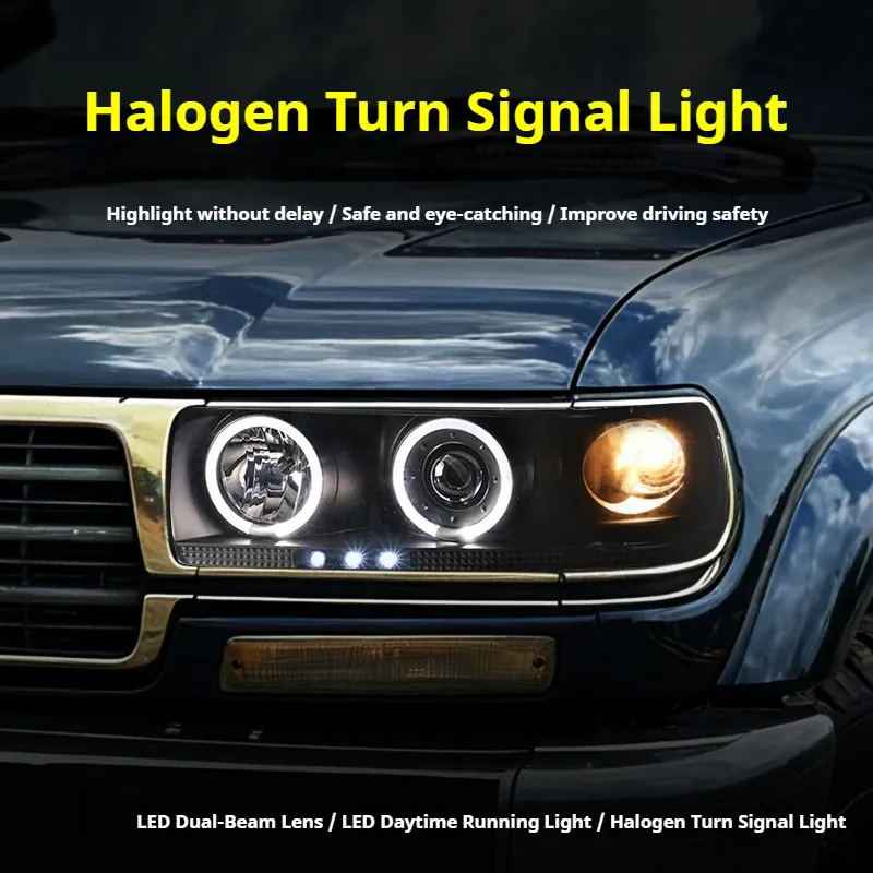 Фары передние LED с ходовыми огнями для Toyota Land Cruiser FJ80 (1997-2007), комплект, комплект, FT Carlight Carlight — фото 3