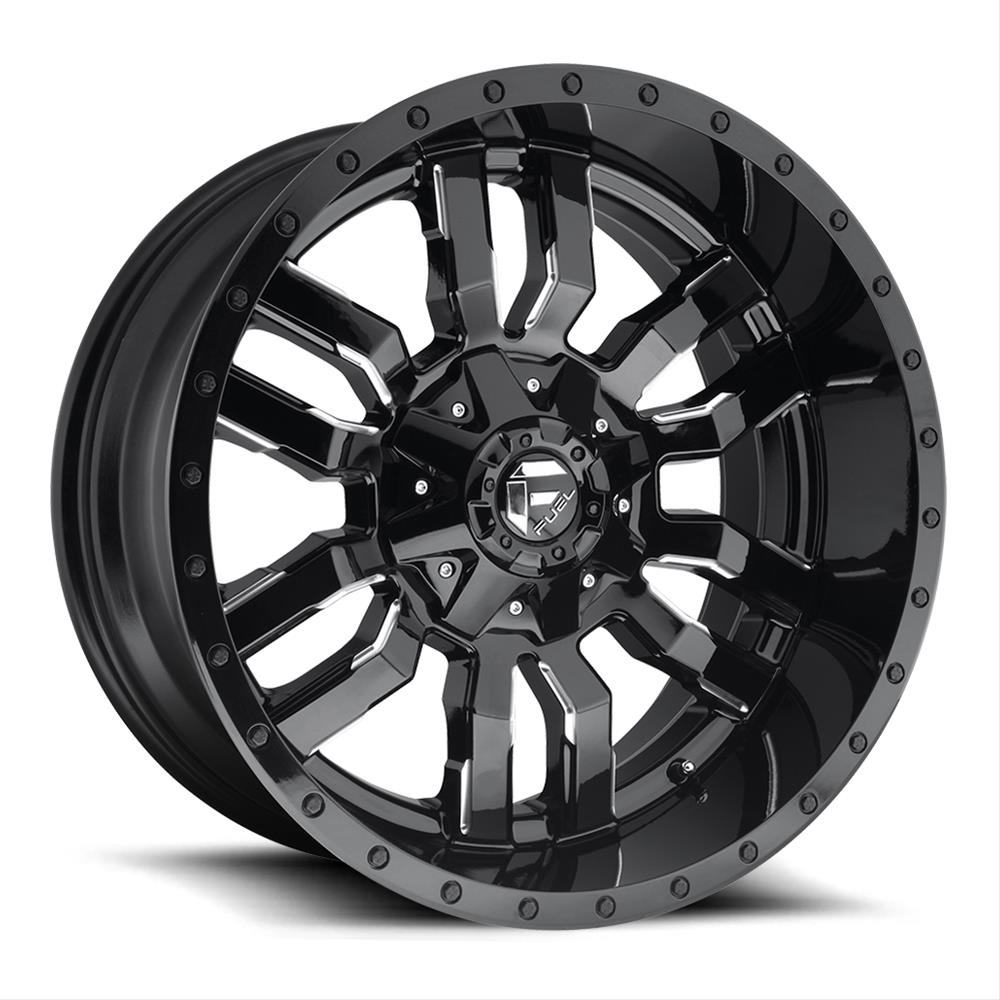 Диск колесный R18x9 Sledge D595 Глянцевый черный Fuel Off-Road — фото 1