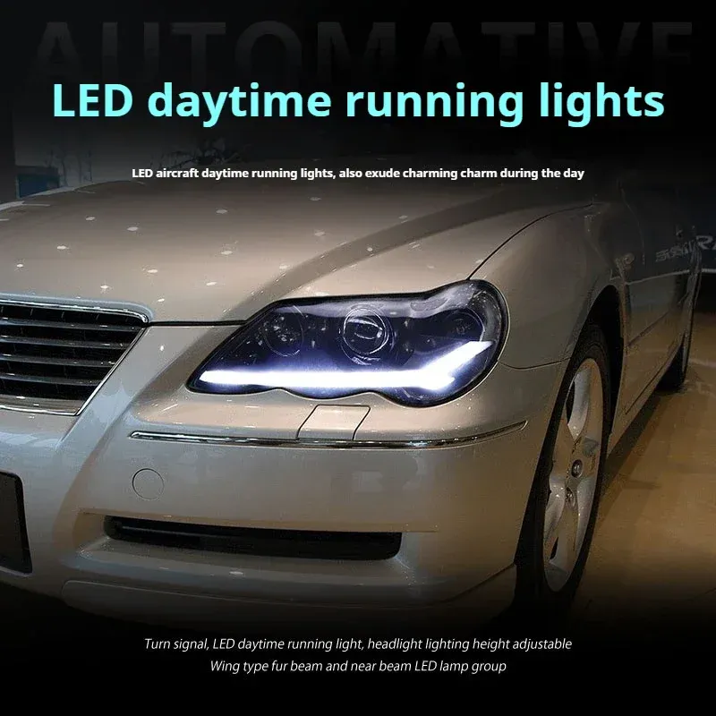 Фары передние LED с ходовыми огнями для Toyota Reiz Mark X (2005-2009), комплект, комплект, FT Carlight Carlight — фото 4