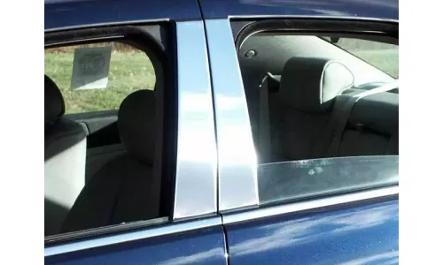 Накладки стоек дверей из нержавеющей стали 4 шт отделка двери QAA для Cadillac STS 2005-2011 — фото 1