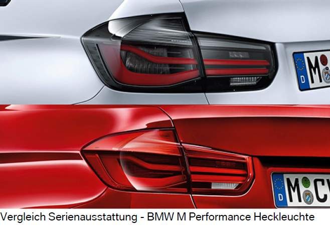 Комплект задних светодиодных фонарей M Performance Black Line для BMW 3-й серии Touring F31, оригинал — фото 3
