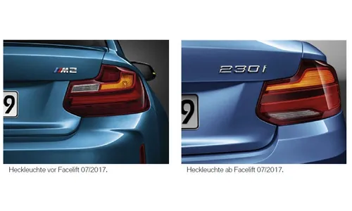 Фонарь задний LED рестайлинговый, правый, для BMW 2-й серии F22/F23 и M2 F87 до 07.2017, оригинал — фото 1
