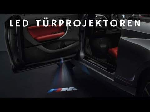 Комплект дверных LED-проекторов 50 мм с логотипами BMW и M, 2 шт., оригинал — фото 3