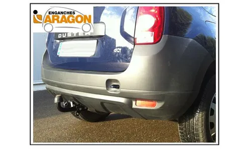 ТСУ для DACIA Duster I Phase 1 2010-2013, DACIA Duster I Phase 2 2013-2017, DACIA Duster II 2018-, Тип шара: Горизонтальный, условно-съемный (лебедина — фото 1