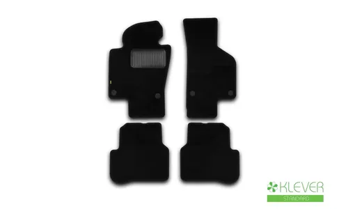 Коврики в салон Klever Standard VOLKSWAGEN Passat (B6) АКПП 2005-2010, седан, 4 шт. (текстиль) / Фольксваген Пассат — фото 1