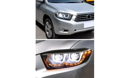 Фары Full LED проектор ДХО для Toyota Highlander (2009-2011), комплект, комплект, FT Carlight Carlight — фото 7