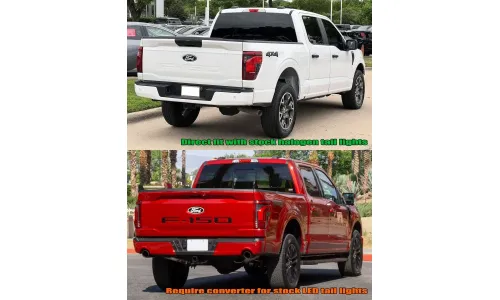 Фонари задние светодиодные LUXX Black Red для Ford F-150 XL/XLT/STX 2024–2026, AlphaRex — фото 2