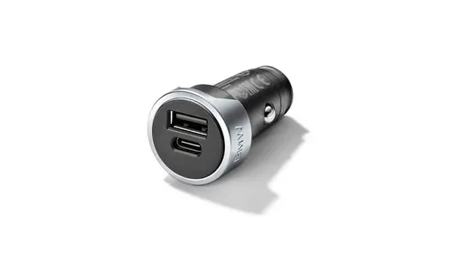 Зарядное устройство USB Type-A и Type-C для розетки 12 В BMW, оригинал — фото 1