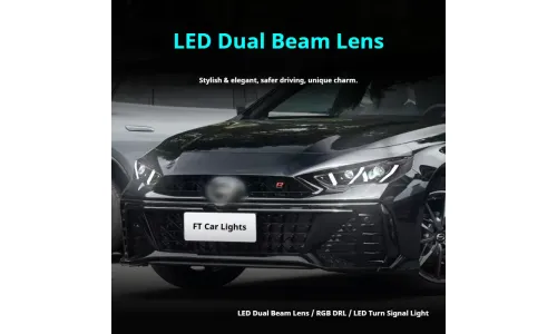 Фары передние LED с ходовыми огнями RGB для Trumpchi Empow (2020-2024), комплект, комплект, FT Carlight Carlight — фото 4