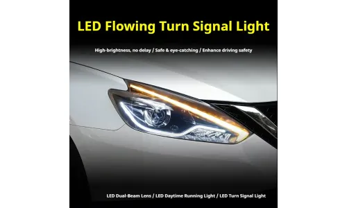 Фары передние LED с ходовыми огнями для Nissan Sylphy / Sentra (2016-2022), комплект, комплект, FT Carlight Carlight — фото 3