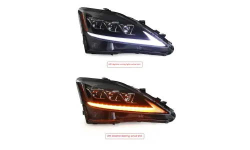 Фары передние LED с ходовыми огнями для Lexus IS (2006-2012), комплект, комплект, FT Carlight Carlight — фото 5
