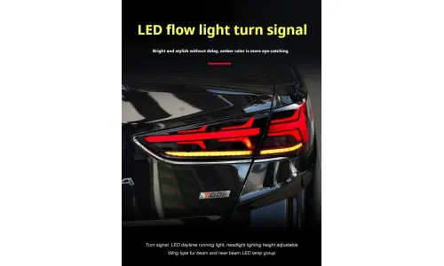 Задние LED-фонари динамический поворотник для Hyundai Sonata 9 (2018-2020), комплект, комплект, FT Carlight Carlight — фото 4