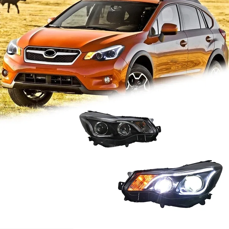 Фары передние LED с ходовыми огнями для Subaru XV (2012-2017), комплект, FT Carlight — фото 1