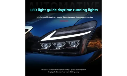 Фары передние LED с ходовыми огнями для Lexus RX300/RX350 (2003-2008), комплект, комплект, FT Carlight Carlight — фото 3