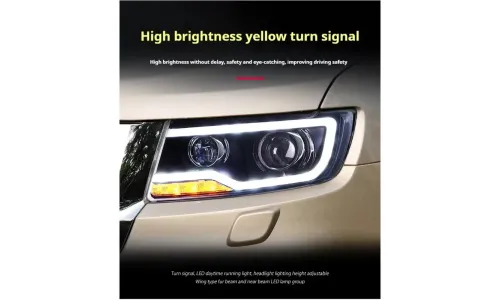 Фары передние LED с ходовыми огнями для Jeep Compass / Grand Cherokee (2011-2016), комплект, комплект, FT Carlight Carlight — фото 3