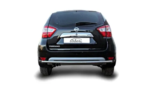 Защита заднего бампера d42 Arbori нержавеющая сталь для NISSAN Terrano 2014-нв / Ниссан Террано — фото 1