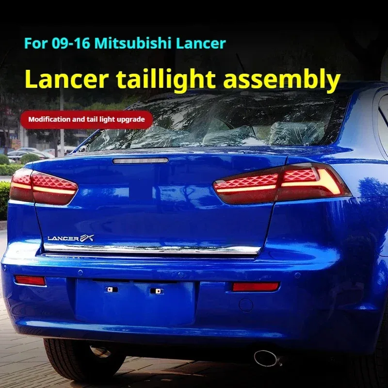 Задние LED-фонари динамический поворотник для Mitsubishi Lancer (2009-2018), комплект, комплект, FT Carlight Carlight — фото 5