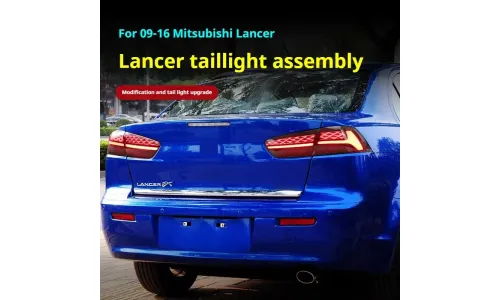 Задние LED-фонари динамический поворотник для Mitsubishi Lancer (2009-2018), комплект, комплект, FT Carlight Carlight — фото 5