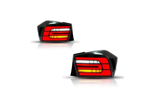 Задние LED-фонари динамический поворотник для Honda City (2008-2014), комплект, комплект, FT Carlight Carlight — фото 6