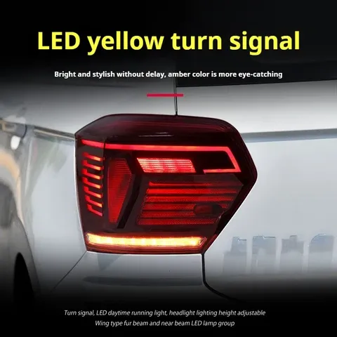 Задние LED-фонари динамический поворотник для VW Polo (2019-2023), комплект, комплект, FT Carlight Carlight — фото 5