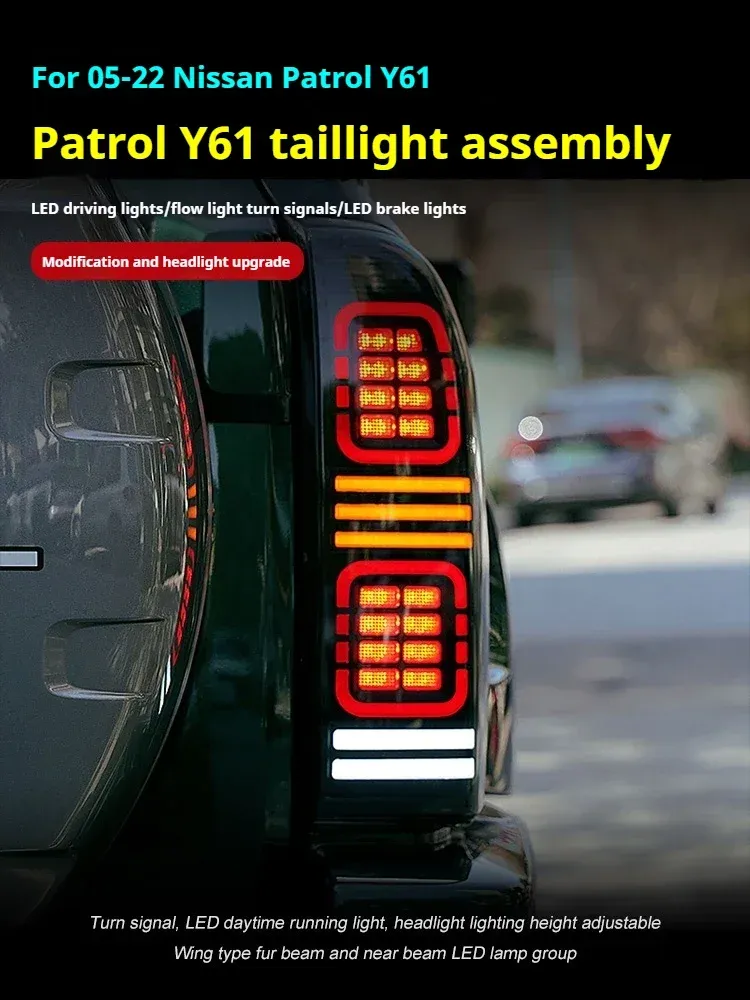 Задние LED-фонари динамический поворотник для Nissan Patrol Y61 (2005-2022), комплект, комплект, FT Carlight Carlight — фото 5