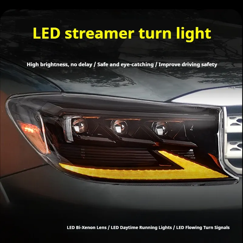 Фары передние LED с ходовыми огнями для Toyota Fortuner (2008-2011), комплект, комплект, FT Carlight Carlight — фото 3