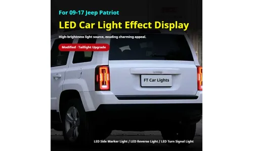 Задние LED-фонари динамический поворотник для Jeep Patriot (2009-2017), комплект, комплект, FT Carlight Carlight — фото 5