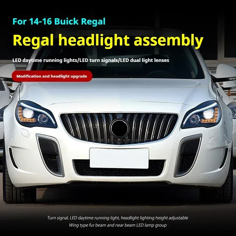 Фары передние LED с ходовыми огнями для Buick Regal / Opel Insignia (2014-2016), комплект, комплект, FT Carlight Carlight — фото 5