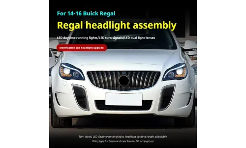 Фары передние LED с ходовыми огнями для Buick Regal / Opel Insignia (2014-2016), комплект, комплект, FT Carlight Carlight — фото 5