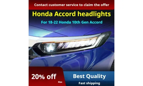 Фары передние LED с ходовыми огнями для Honda Accord 10 (2018-2022), комплект, комплект, FT Carlight Carlight — фото 2