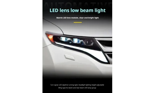 Фары передние LED с ходовыми огнями для Toyota Venza (2009-2013), комплект, FT Carlight — фото 3
