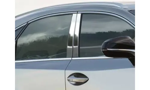 Накладки стоек дверей из нержавеющей стали 4 шт отделка двери QAA для Lexus NX 2015-2021 — фото 1