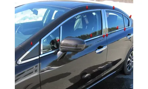 СЕДАНА HONDA CIVIC 2013-2015 НЕРЖАВЕЮЩАЯ ХРОМИРОВАННАЯ ОТДЕЛКА ОКОН 20 ШТ. — фото 1