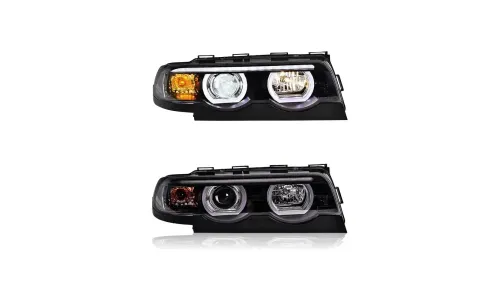 Фары передние LED с ходовыми огнями для BMW 7 E38 (1998-2002), комплект, FT Carlight — фото 5